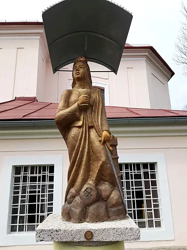 Socha sv. Barbory v Sklených Tepliciach