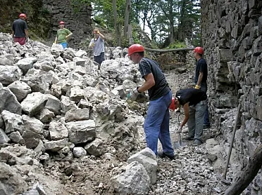 Prví zamestnanci na hrade 2012