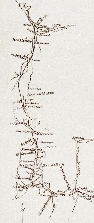 Železničná trať Zvolen - Vrútky.