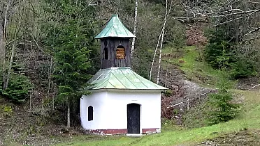 Kaplnka v zaniknutej osade Piesky.