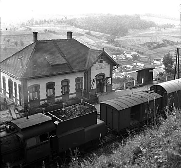 Železničná zastávka Stará Kremnička r. 1943.