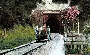 Železničná trať pri Kremnici.