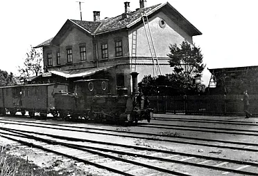 Na stanici v Banskej Štiavnici.