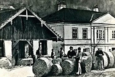 Výroba mlynských kameňov v Novej Bani