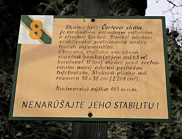 Zastavenie 8 - Čertova skala
