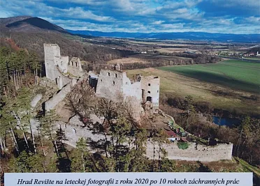 Hrad po 10 rokoch záchrany, v roku 2020.