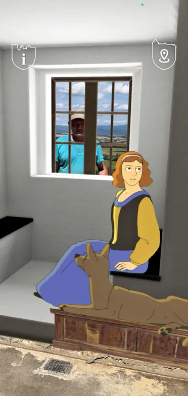 Môžete aj nazrieť čo robí pani hradu.