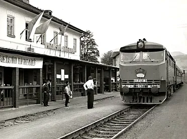 Hronská Dúbrava 1974, výročie otvorenia Trate mládeže.