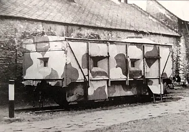 Guľometný vozeň v Múzeu SNP.