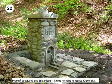 Prameň Kečka s motívom SNP