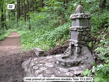 Prameň pri stredisku Toliar, v Kremnici.