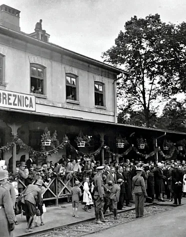 Vítanie prezidenta Masaryka v Hronskej Breznici 7.9.1930.