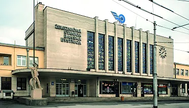 Železničná stanica v Banskej Bystrici.