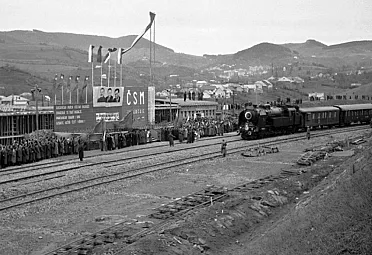 Banská Štiavnica pri otvorení trate.