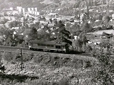 Trať nad Kremnicou.