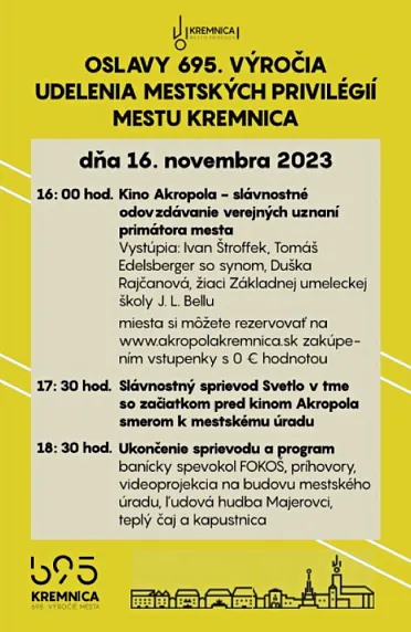 Program osláv.