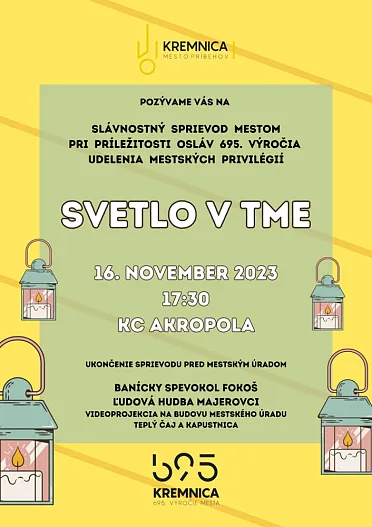 Pozvánka na svetelný pochod.