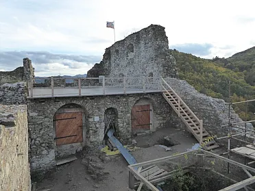 Nová terasa na hrade.