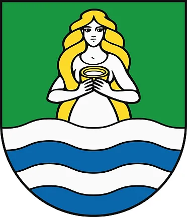 Víla Dudinka v erbe Dudiniec.