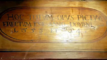 Pôvodná lavica z roku 1653