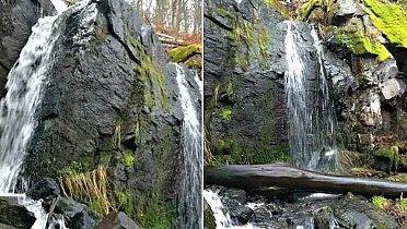 Vodopád v Štiavnických vrchoch