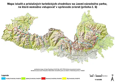 Mapa chodníkov kde je zakázaný pohyb psov