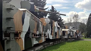 Replika pancierového vlaku Hurban vo Zvolene