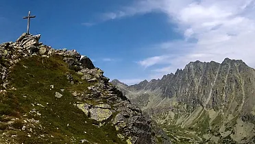 Predné Solisko s dreveným krížom