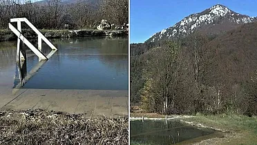 Jazero Zlá voda vzniklo v kráteri