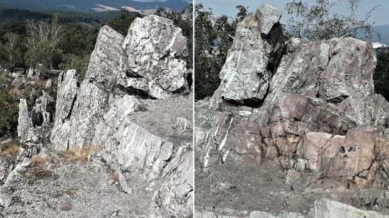 Na okraji pohoria Tribeč sa nachádza jedinečný vrch s kremencovými bralami a skalami.