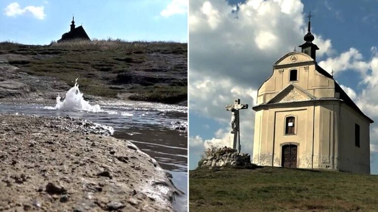 Travertínová kopa s kaplnkou, z roku 1675, sa nachádza neďaleko Spišského Podhradia.