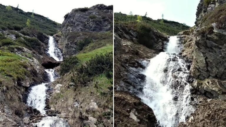 Lákadlom liptovskej prírody v Žiarskej doline je 20 m vodopád.