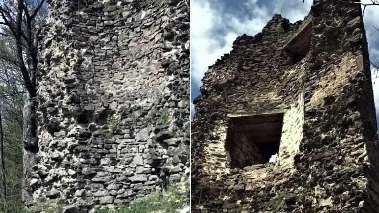 Zrúcanina strážnej veže je dnes ukrytá v lese, v minulosti mala dôležité poslanie.