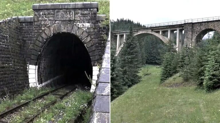 Telgártska slučka je technický unikát, ktorému dominuje tunel postavený v oblúku a dva unikátne viadukty.