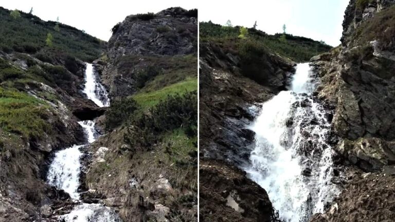Šarafiový vodopád v Žiarskej doline je obľúbeným cieľom turistov.