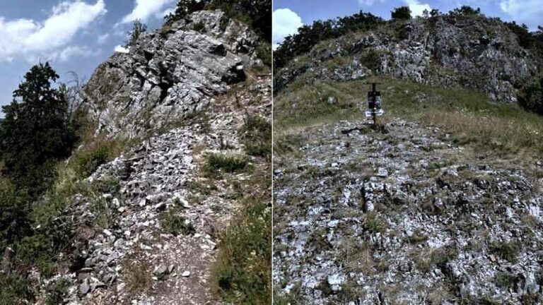 Z Temešskej skaly v Strážovských vrchoch je nádherný výhľad.